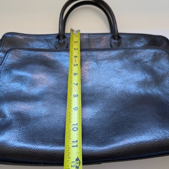 Beautiful Vintage Wilson's Black Leather Laptop Bag in great condition - Picture 15 of 16
